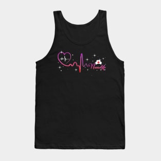 Heart Nurse Life Nursing Clinical RN LPN Tank Top